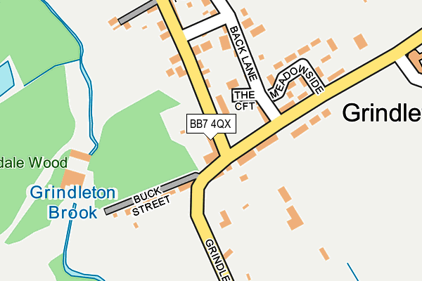 BB7 4QX map - OS OpenMap – Local (Ordnance Survey)