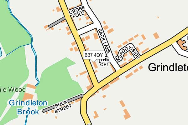 BB7 4QY map - OS OpenMap – Local (Ordnance Survey)