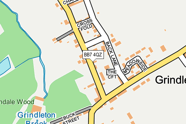BB7 4QZ map - OS OpenMap – Local (Ordnance Survey)