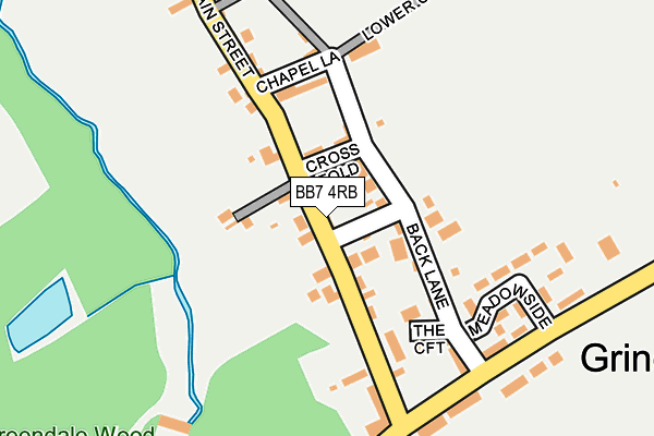 BB7 4RB map - OS OpenMap – Local (Ordnance Survey)