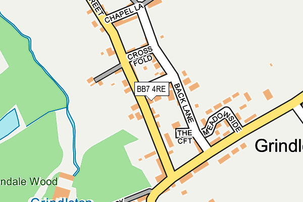 BB7 4RE map - OS OpenMap – Local (Ordnance Survey)