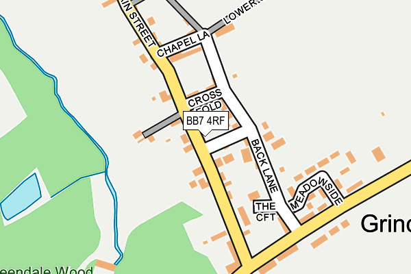 BB7 4RF map - OS OpenMap – Local (Ordnance Survey)