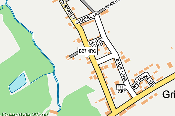 BB7 4RG map - OS OpenMap – Local (Ordnance Survey)