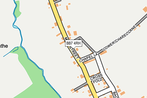 BB7 4RH map - OS OpenMap – Local (Ordnance Survey)