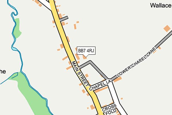 BB7 4RJ map - OS OpenMap – Local (Ordnance Survey)