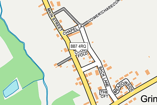 BB7 4RQ map - OS OpenMap – Local (Ordnance Survey)