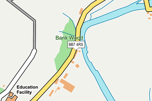 BB7 4RS map - OS OpenMap – Local (Ordnance Survey)