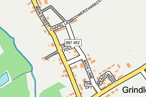 BB7 4RZ map - OS OpenMap – Local (Ordnance Survey)