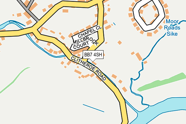 BB7 4SH map - OS OpenMap – Local (Ordnance Survey)
