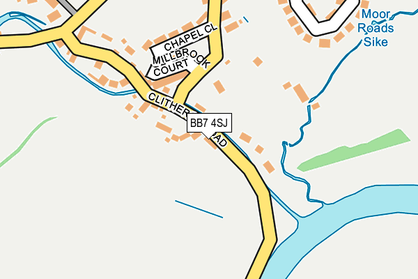 BB7 4SJ map - OS OpenMap – Local (Ordnance Survey)