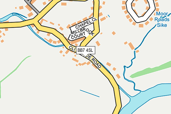 BB7 4SL map - OS OpenMap – Local (Ordnance Survey)