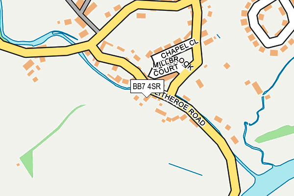 BB7 4SR map - OS OpenMap – Local (Ordnance Survey)