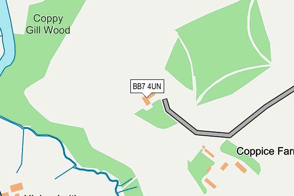 BB7 4UN map - OS OpenMap – Local (Ordnance Survey)