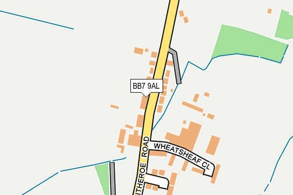 BB7 9AL map - OS OpenMap – Local (Ordnance Survey)