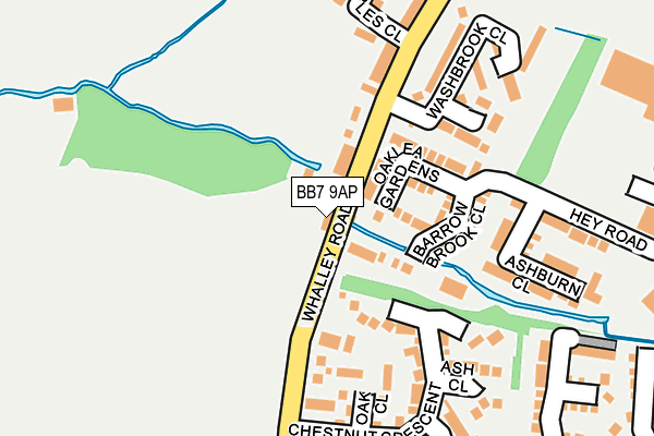 BB7 9AP map - OS OpenMap – Local (Ordnance Survey)