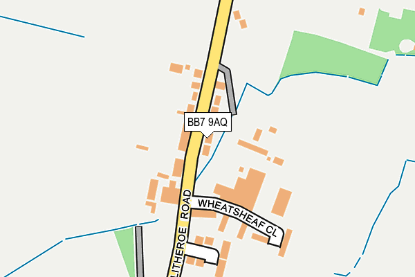 BB7 9AQ map - OS OpenMap – Local (Ordnance Survey)