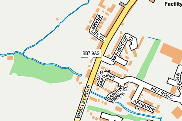 BB7 9AS map - OS OpenMap – Local (Ordnance Survey)