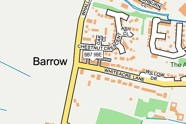 BB7 9BE map - OS OpenMap – Local (Ordnance Survey)