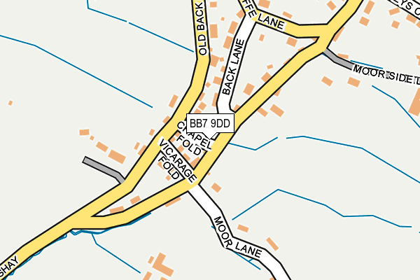BB7 9DD map - OS OpenMap – Local (Ordnance Survey)