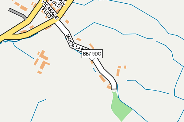 BB7 9DG map - OS OpenMap – Local (Ordnance Survey)