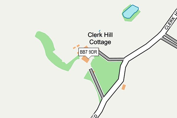 Map of WHALLEY GOLF CLUB LIMITED at local scale