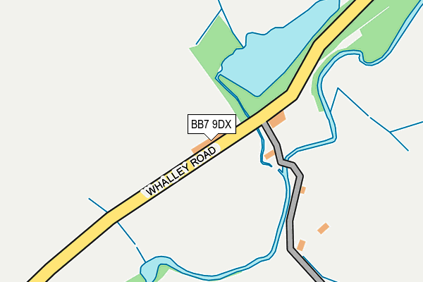 BB7 9DX map - OS OpenMap – Local (Ordnance Survey)