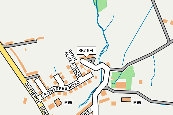 BB7 9EL map - OS OpenMap – Local (Ordnance Survey)