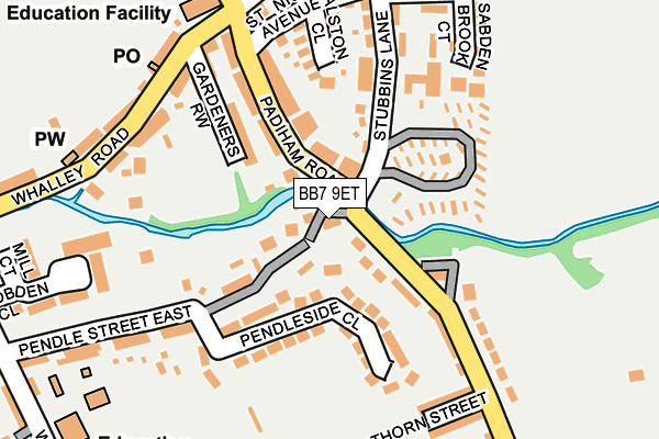 BB7 9ET map - OS OpenMap – Local (Ordnance Survey)