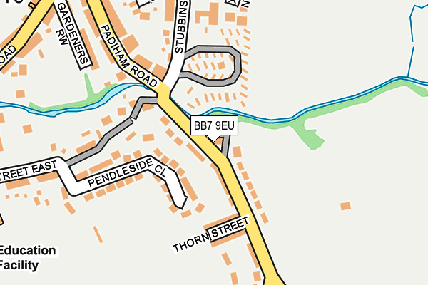 BB7 9EU map - OS OpenMap – Local (Ordnance Survey)