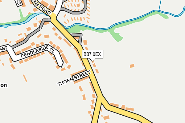BB7 9EX map - OS OpenMap – Local (Ordnance Survey)
