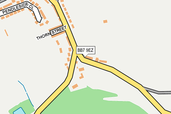 BB7 9EZ map - OS OpenMap – Local (Ordnance Survey)