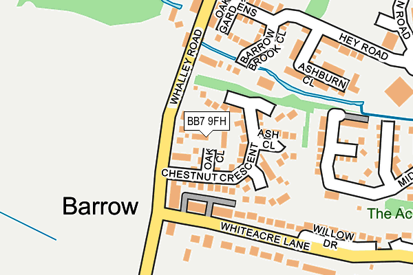BB7 9FH map - OS OpenMap – Local (Ordnance Survey)
