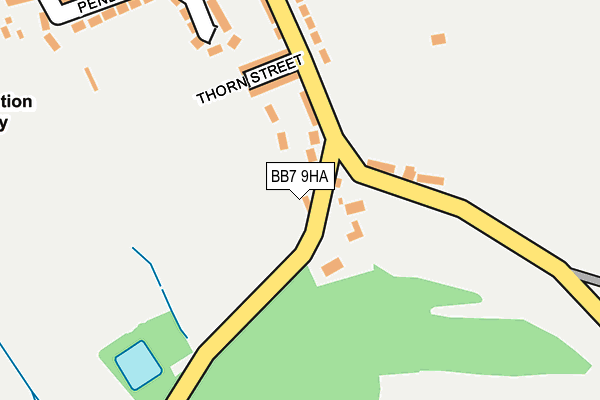 BB7 9HA map - OS OpenMap – Local (Ordnance Survey)