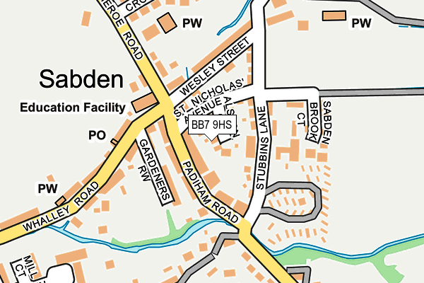 BB7 9HS map - OS OpenMap – Local (Ordnance Survey)