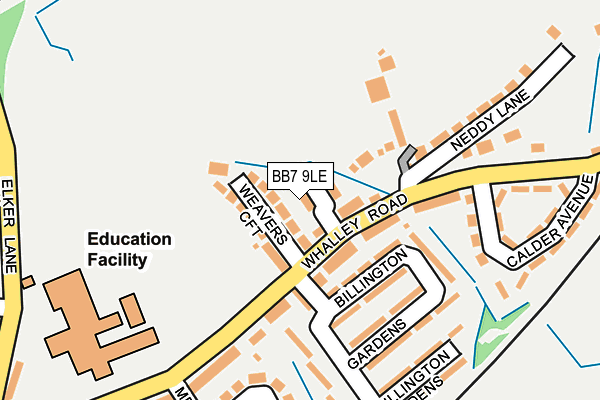 BB7 9LE map - OS OpenMap – Local (Ordnance Survey)