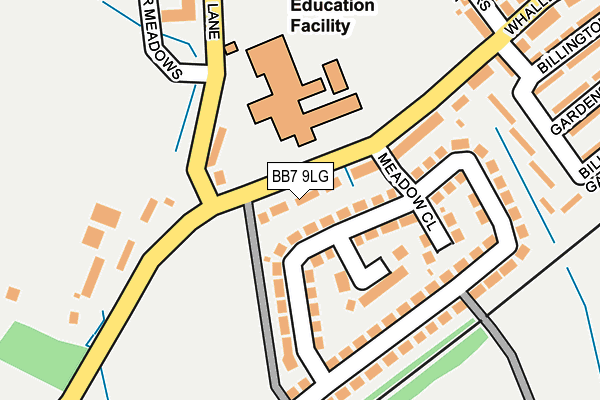 BB7 9LG map - OS OpenMap – Local (Ordnance Survey)