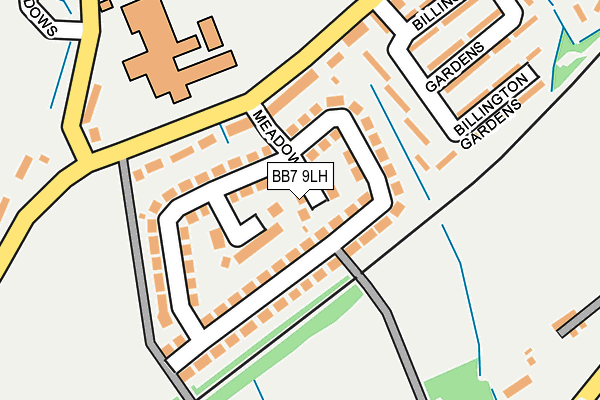 BB7 9LH map - OS OpenMap – Local (Ordnance Survey)