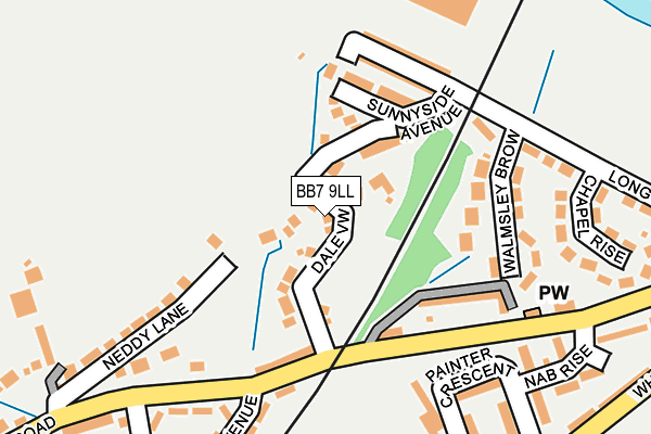 BB7 9LL map - OS OpenMap – Local (Ordnance Survey)