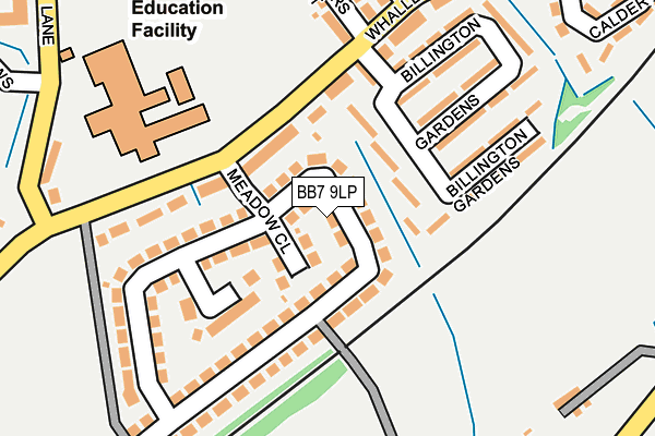 BB7 9LP map - OS OpenMap – Local (Ordnance Survey)