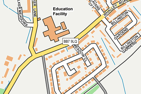 BB7 9LQ map - OS OpenMap – Local (Ordnance Survey)