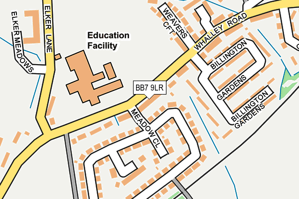 BB7 9LR map - OS OpenMap – Local (Ordnance Survey)