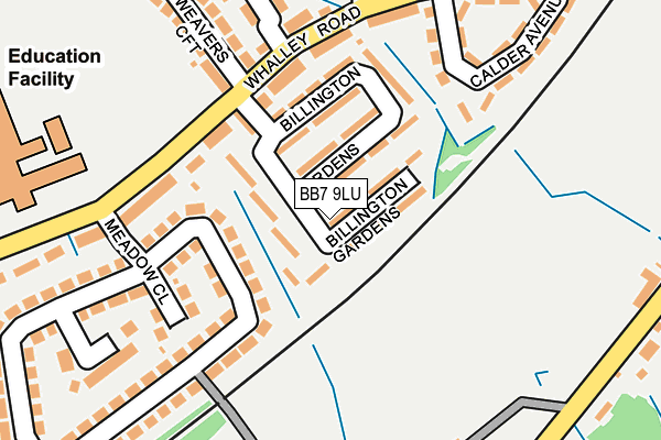 BB7 9LU map - OS OpenMap – Local (Ordnance Survey)