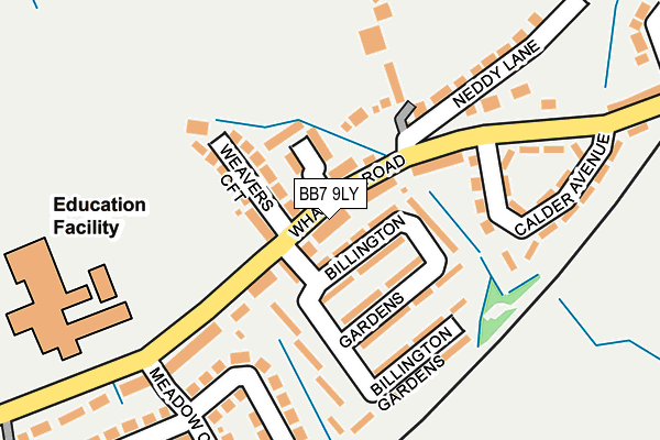 BB7 9LY map - OS OpenMap – Local (Ordnance Survey)