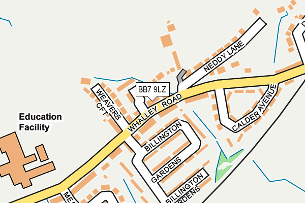 BB7 9LZ map - OS OpenMap – Local (Ordnance Survey)