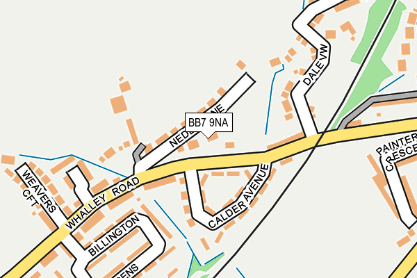 BB7 9NA map - OS OpenMap – Local (Ordnance Survey)