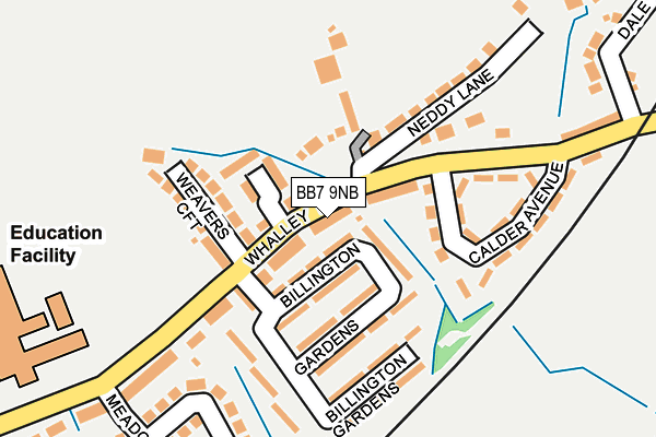 BB7 9NB map - OS OpenMap – Local (Ordnance Survey)