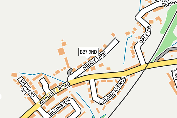 BB7 9ND map - OS OpenMap – Local (Ordnance Survey)