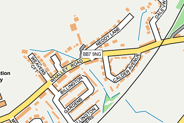BB7 9NG map - OS OpenMap – Local (Ordnance Survey)