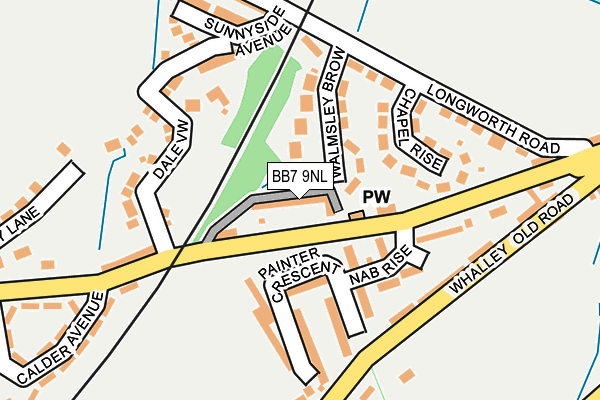 BB7 9NL map - OS OpenMap – Local (Ordnance Survey)