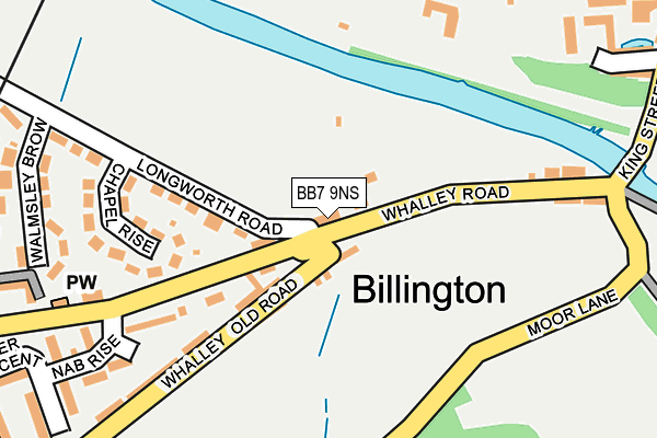 BB7 9NS map - OS OpenMap – Local (Ordnance Survey)